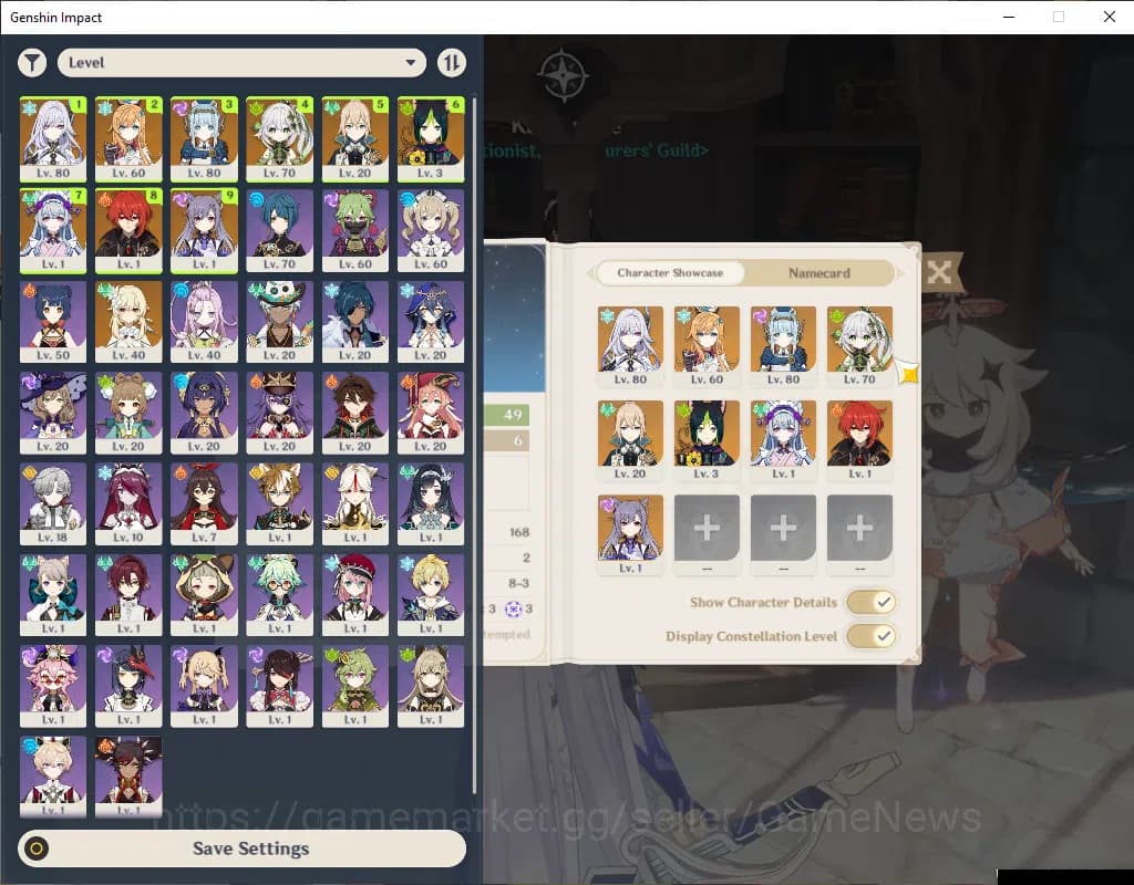 Genshin Impact Accounts ASIA|AR 49|Prime Team Skirk|4 Limited+1(*5Wep)|Ski image 1
