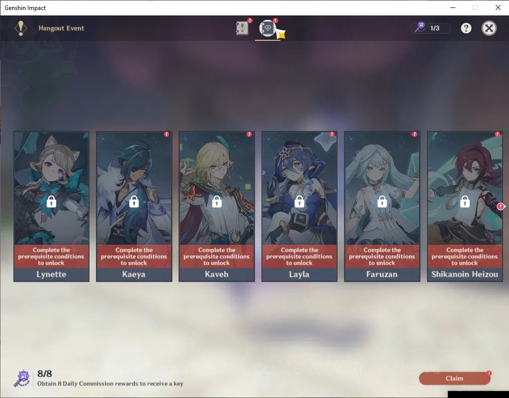 Genshin Impact Accounts ASIA|AR 49|Prime Team Skirk|4 Limited+1(*5Wep)|Ski image 13