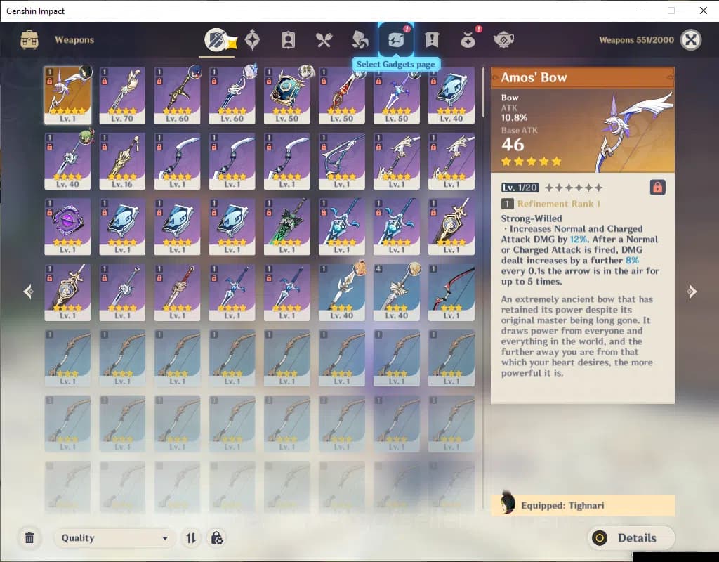 Genshin Impact Accounts ASIA|AR 49|Prime Team Skirk|4 Limited+1(*5Wep)|Ski image 5