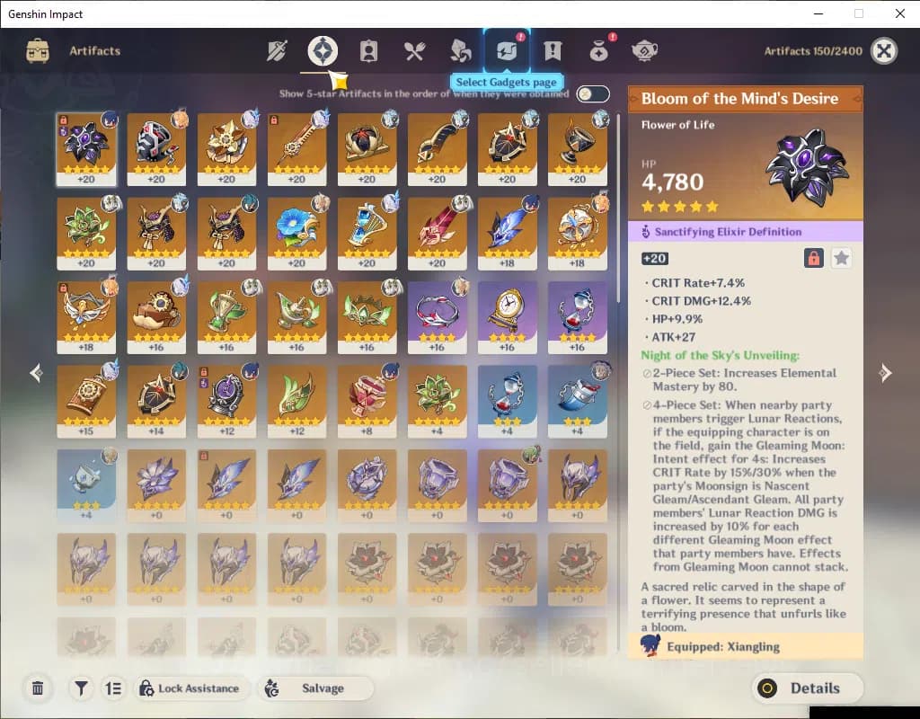 Genshin Impact Accounts ASIA|AR 49|Prime Team Skirk|4 Limited+1(*5Wep)|Ski image 6