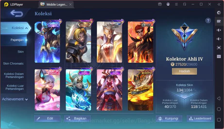 Mobile Legends: Bang Bang Accounts Hero 94|Skin 134|CC Natalia,Valentine Fanny,Blazin image 3