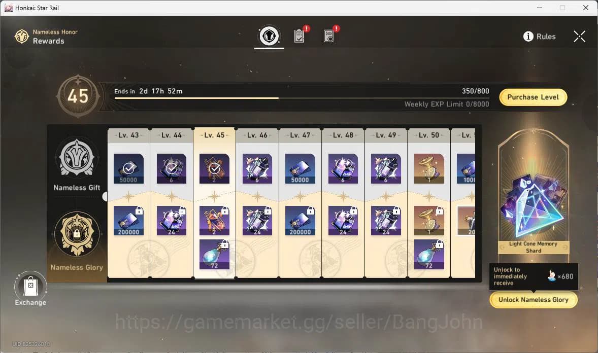 Honkai Star Rail Accounts ASIA|TL 65|15 limit|Archer prem,YaoGuang,Aglaea si image 5