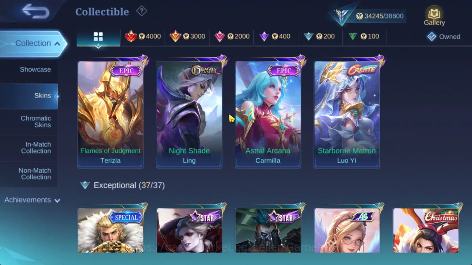 Mobile Legends: Bang Bang Accounts Hero 107|Skin 170|High Honor 48|CC Natalia,Gaara V image 11