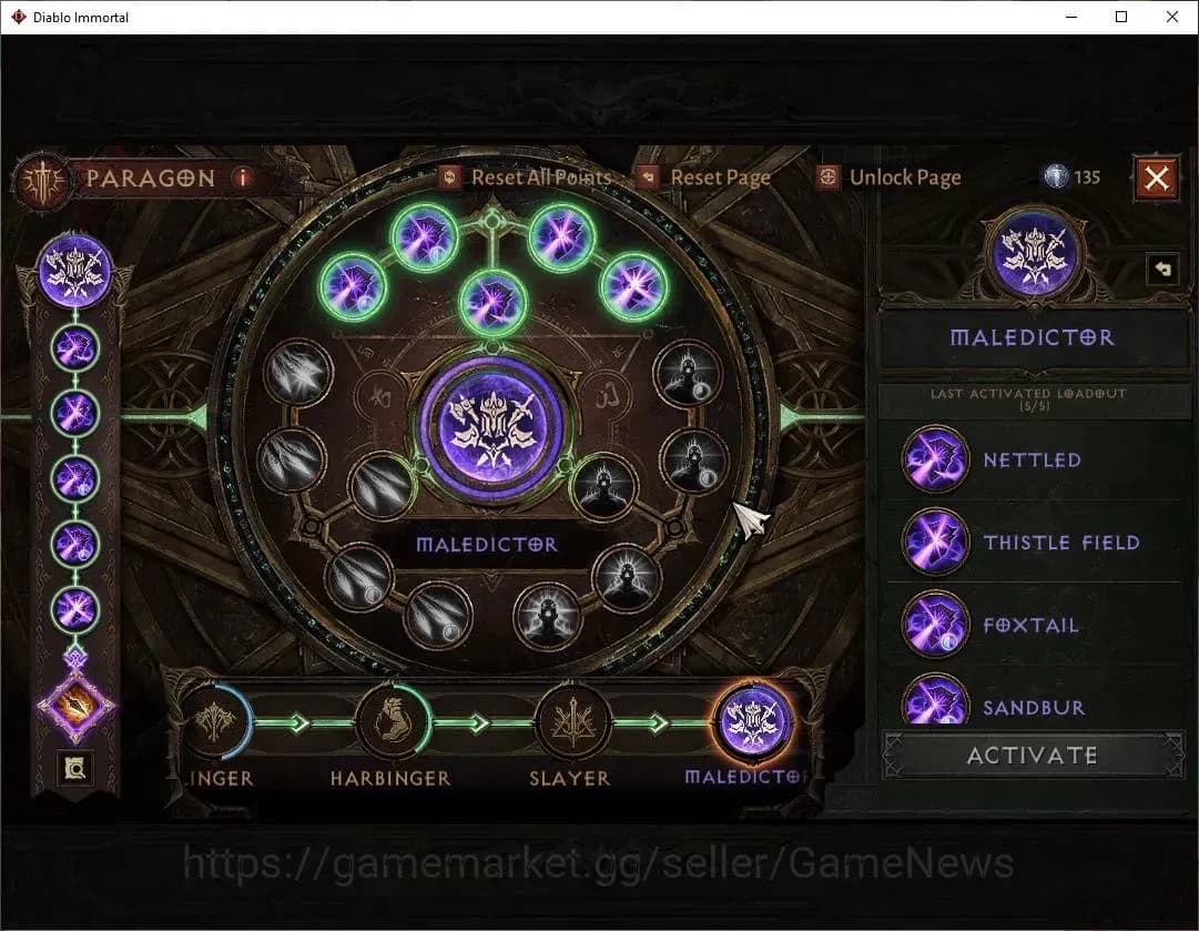 Diablo Immortal Accounts NA-High Heaven|CS ON|Lv60(447)|Druid|CR 32K|Reso 3 image 11