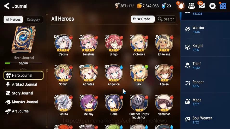 Epic Seven Accounts ASIA Unverif|New Era Mor lv6|2 ML(Salome,Solitaria image 19