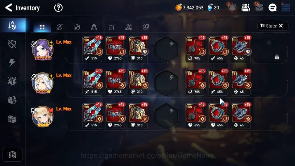 Epic Seven Accounts ASIA Unverif|New Era Mor lv6|2 ML(Salome,Solitaria image 9