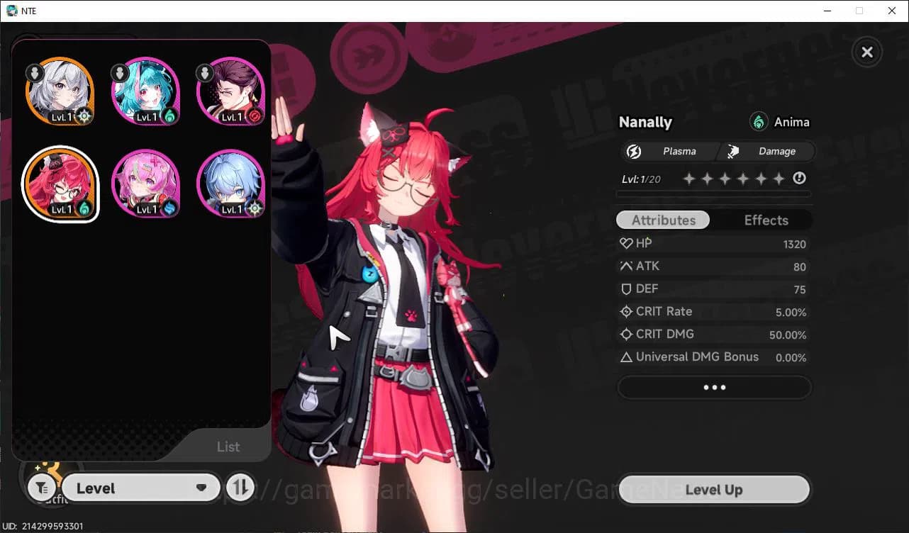 Neverness to Everness Accounts GLOBAL EU| HL 3| 1 SSR Limited Meta Nanally + Live image 1