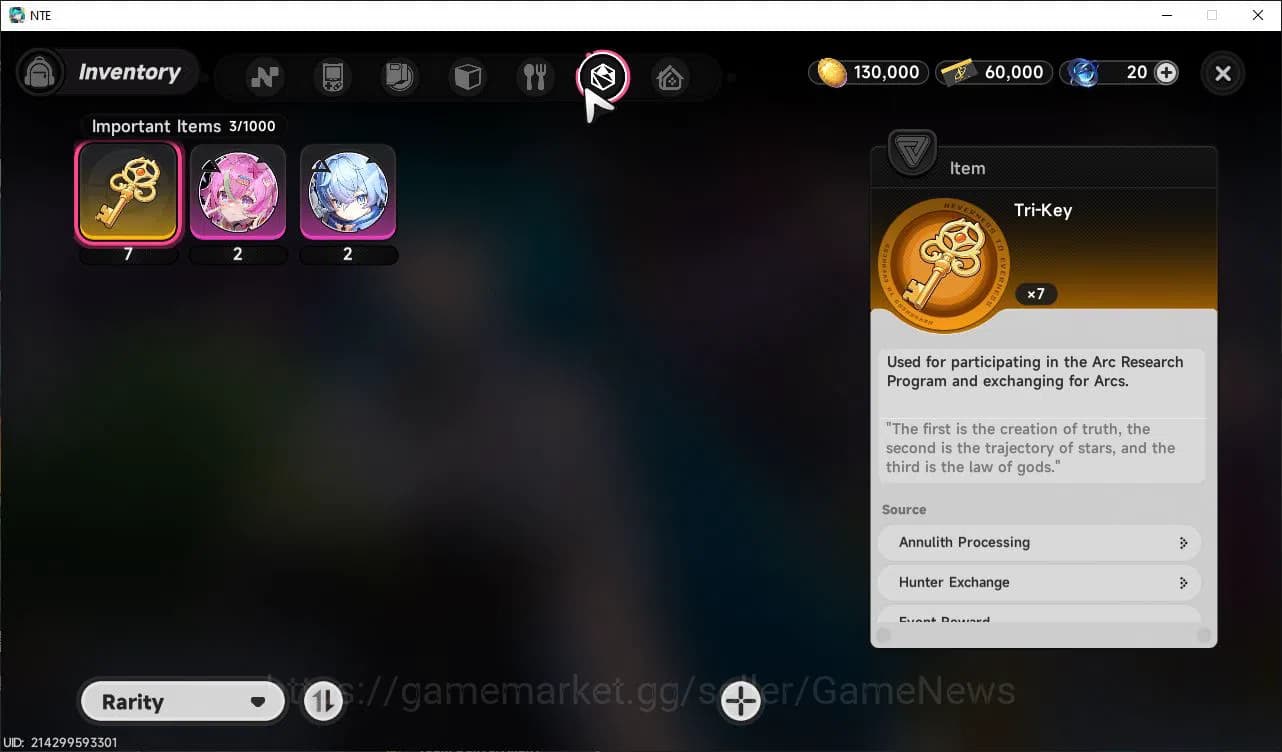 Neverness to Everness Accounts GLOBAL EU| HL 3| 1 SSR Limited Meta Nanally + Live image 9