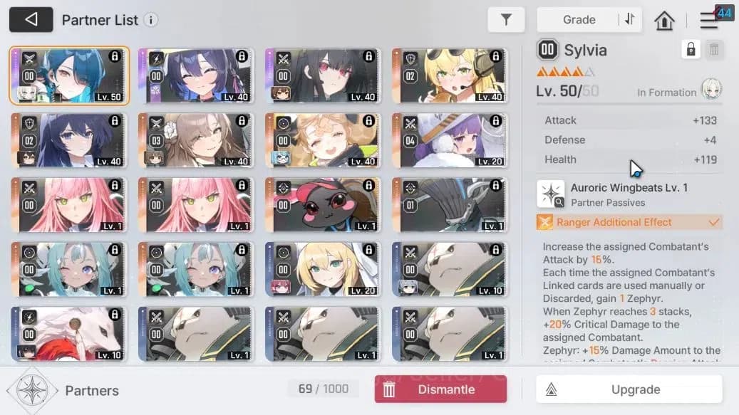 Chaos Zero Nightmare Accounts GLOBAL Lv 47|5 SSR[Heidemarie,Rita,Yuki,Veronica,R image 10