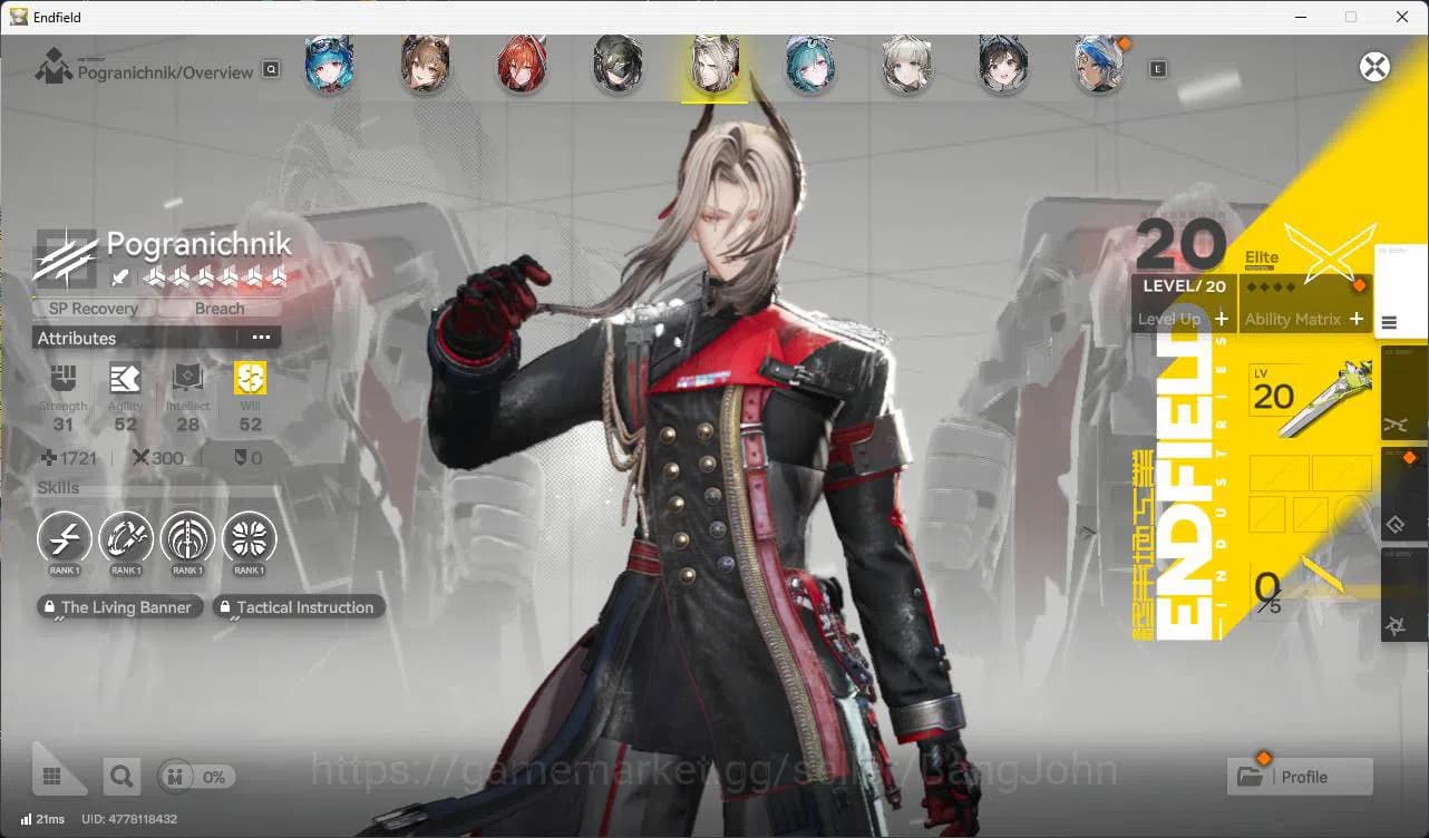 Arknights: Endfield Accounts ASIA | LVL 53 laevatain, Ardelia, last rite, ember image 9