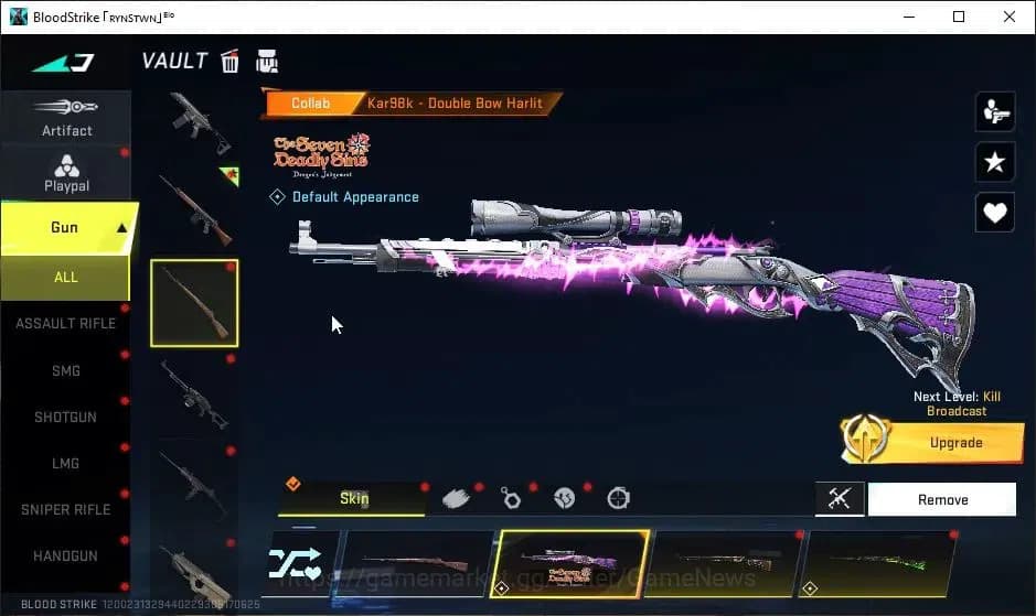 Blood Strike Accounts ASIA|Eternal ZERO-Odashadow|Collab 7DS[QBZ95,Kar98 image 14