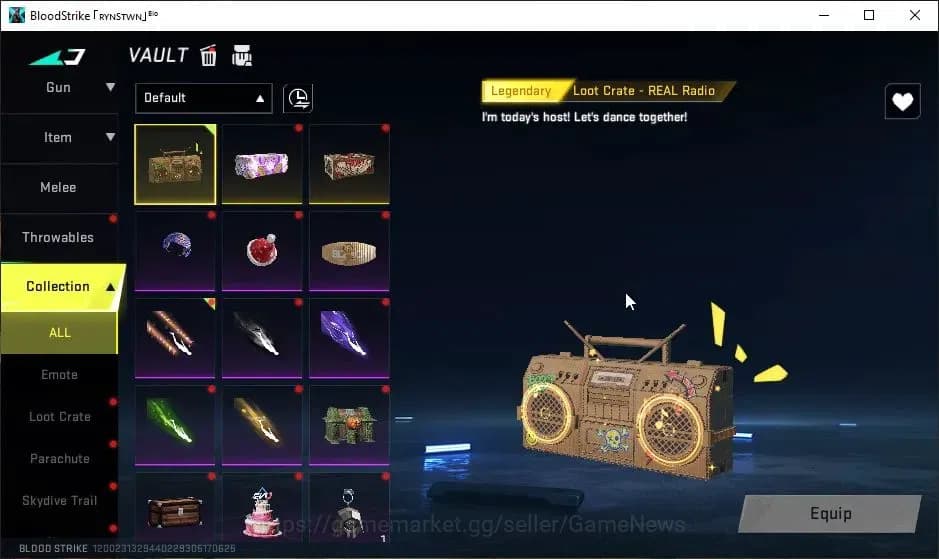 Blood Strike Accounts ASIA|Eternal ZERO-Odashadow|Collab 7DS[QBZ95,Kar98 image 19