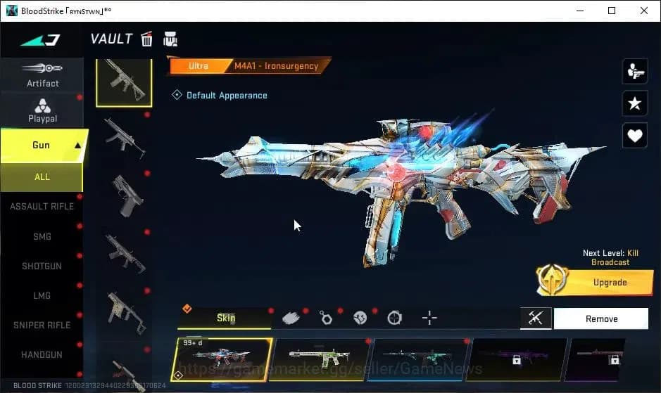 Blood Strike Accounts ASIA|Eternal ZERO-Odashadow|Collab 7DS[QBZ95,Kar98 image 8