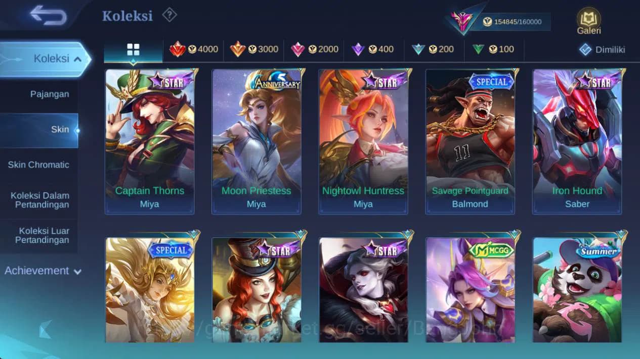 Mobile Legends: Bang Bang Accounts GLOBAL|skin 485, hero 132|legend alu,strwrs argus, image 12