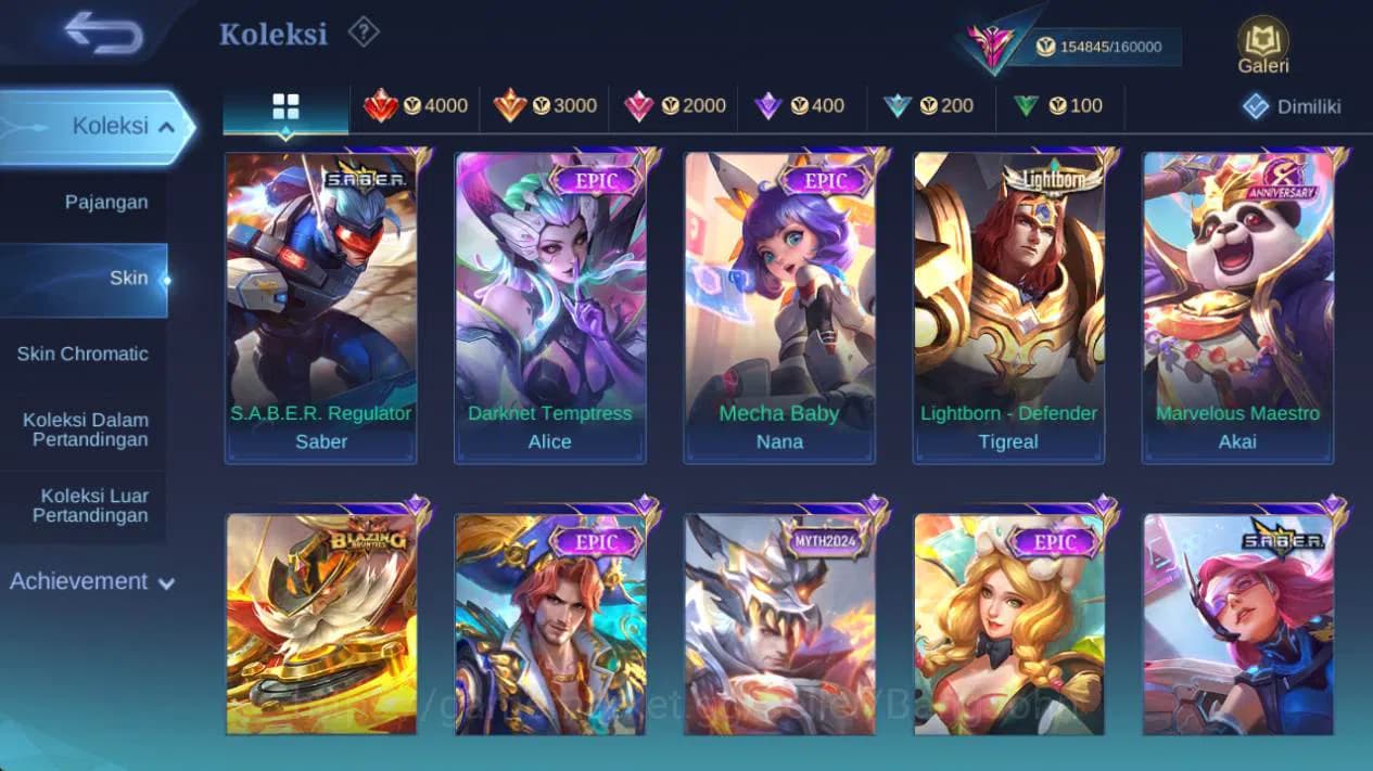 Mobile Legends: Bang Bang Accounts GLOBAL|skin 485, hero 132|legend alu,strwrs argus, image 20