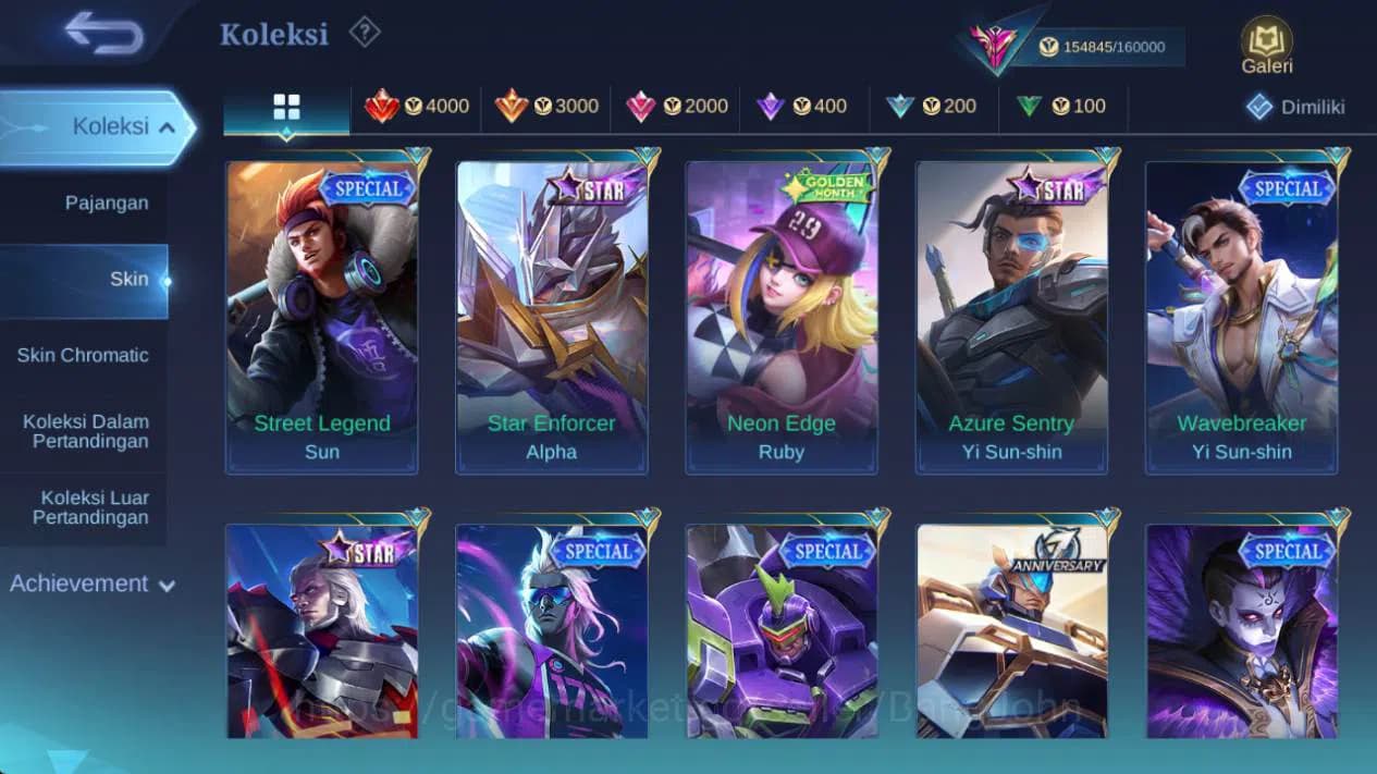 Mobile Legends: Bang Bang Accounts GLOBAL|skin 485, hero 132|legend alu,strwrs argus, image 9