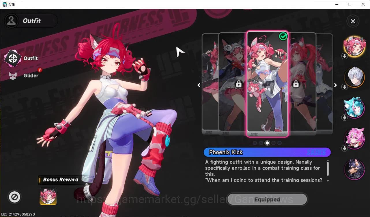 Neverness to Everness Accounts GLOBAL NA|HL 3| 1 SSR Limited Nanally + Skin |5 SR image 2