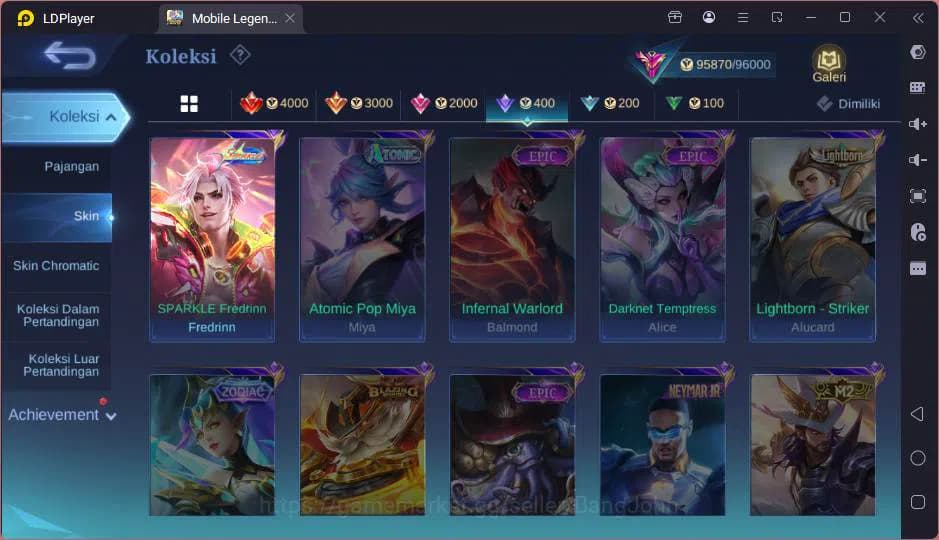 Mobile Legends: Bang Bang Accounts GLOBAL|Hero 132|Skin 347|Prime Yz,Trf Roger,Sanrio image 10