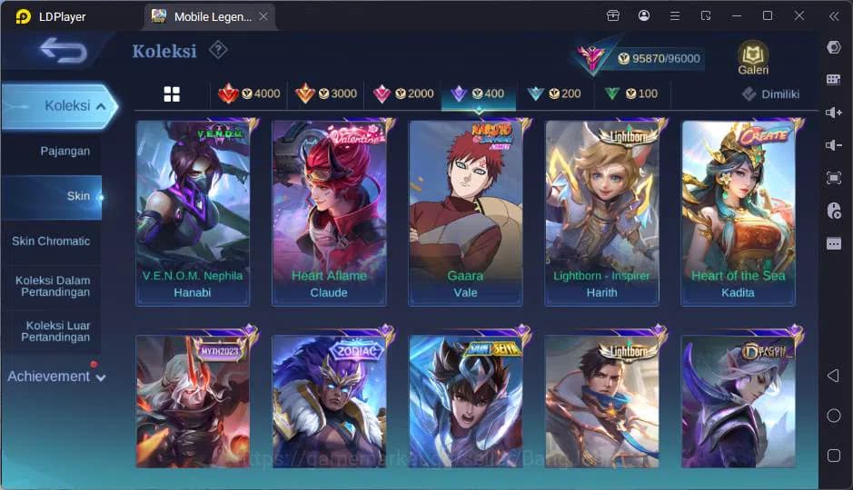 Mobile Legends: Bang Bang Accounts GLOBAL|Hero 132|Skin 347|Prime Yz,Trf Roger,Sanrio image 12