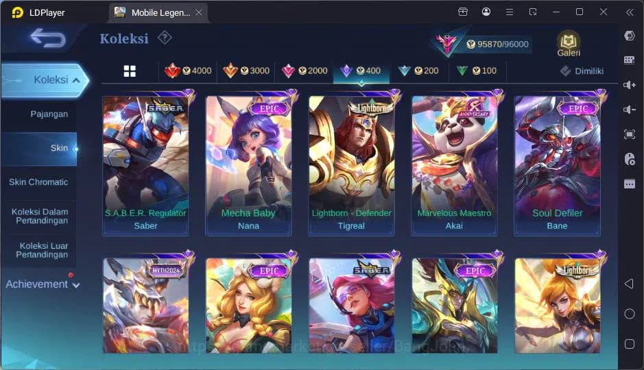 Mobile Legends: Bang Bang Accounts GLOBAL|Hero 132|Skin 347|Prime Yz,Trf Roger,Sanrio image 15