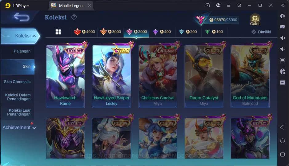 Mobile Legends: Bang Bang Accounts GLOBAL|Hero 132|Skin 347|Prime Yz,Trf Roger,Sanrio image 16