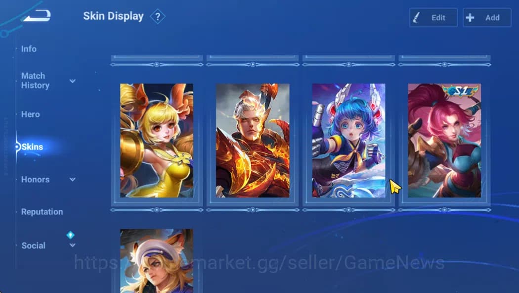 Honor of Kings Accounts Hero 28 Skin 14|2 Legend(Yao,Li Xin),Charlotte(Epi image 4