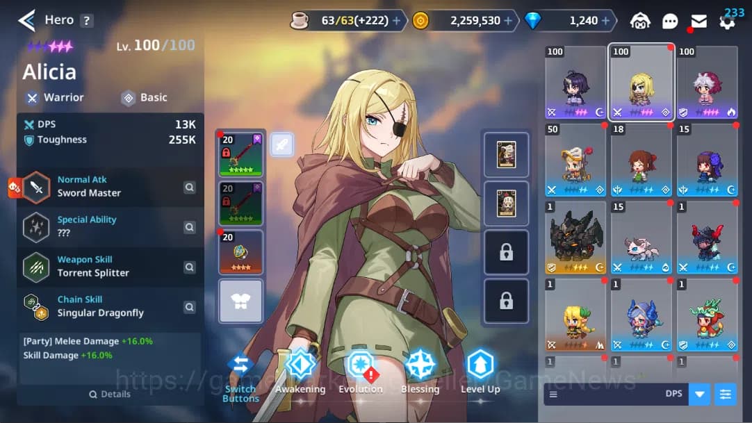 Guardian Tales Accounts ASIA 2| Lv 1 | Starter Collab Clevates(Klen, Aleci image 2