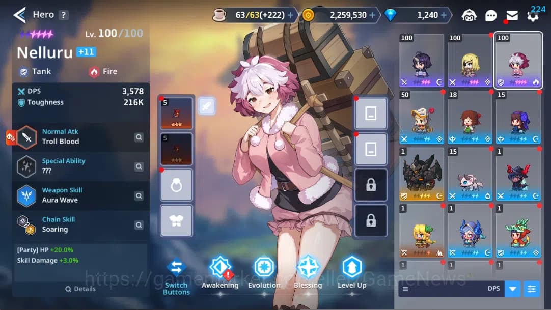 Guardian Tales Accounts ASIA 2| Lv 1 | Starter Collab Clevates(Klen, Aleci image 3