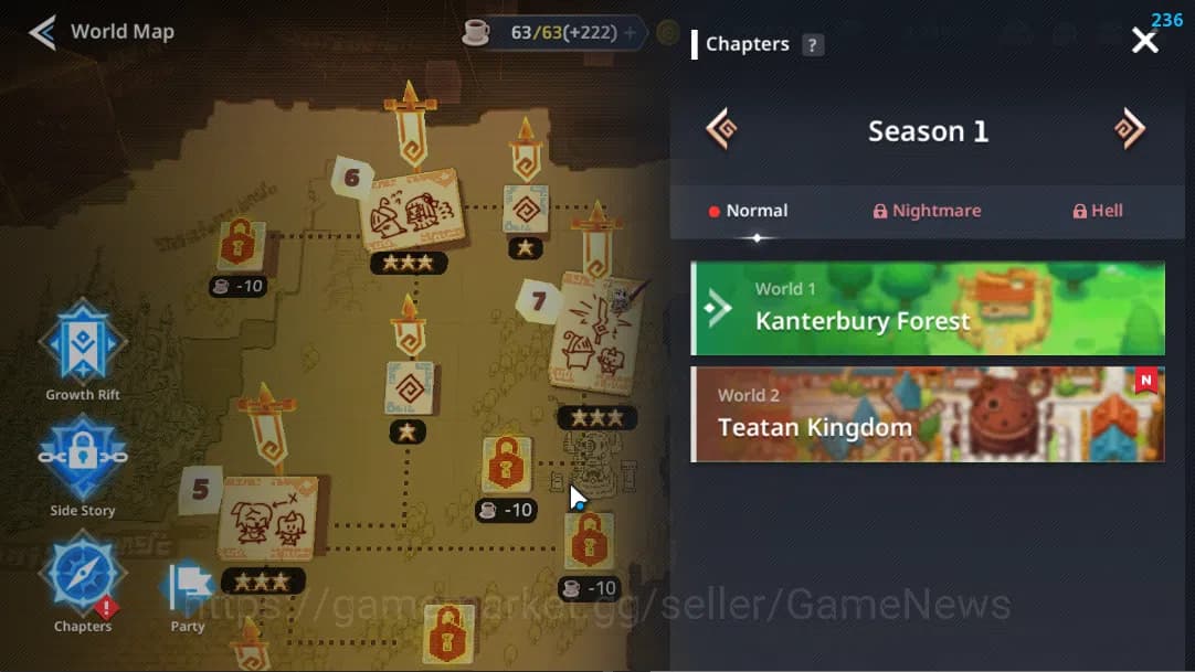 Guardian Tales Accounts ASIA 2| Lv 1 | Starter Collab Clevates(Klen, Aleci image 9
