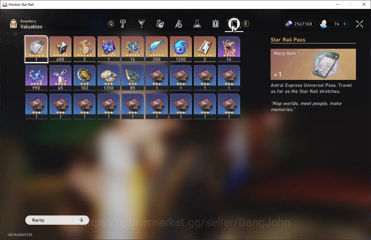 Honkai Star Rail Accounts ASIA | TL 27| 5 limit| Saprxie, Sparkle, DanHEng P image 10