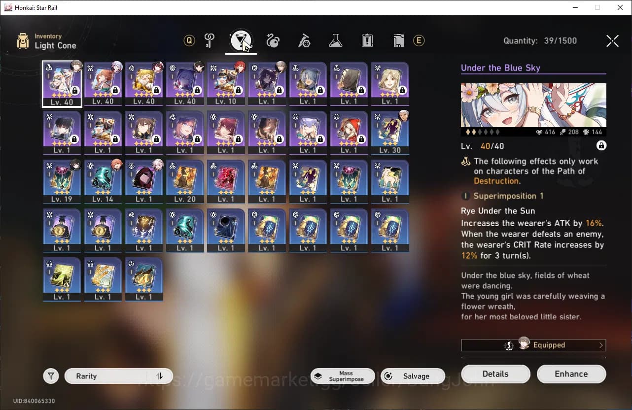 Honkai Star Rail Accounts ASIA | TL 27| 5 limit| Saprxie, Sparkle, DanHEng P image 4