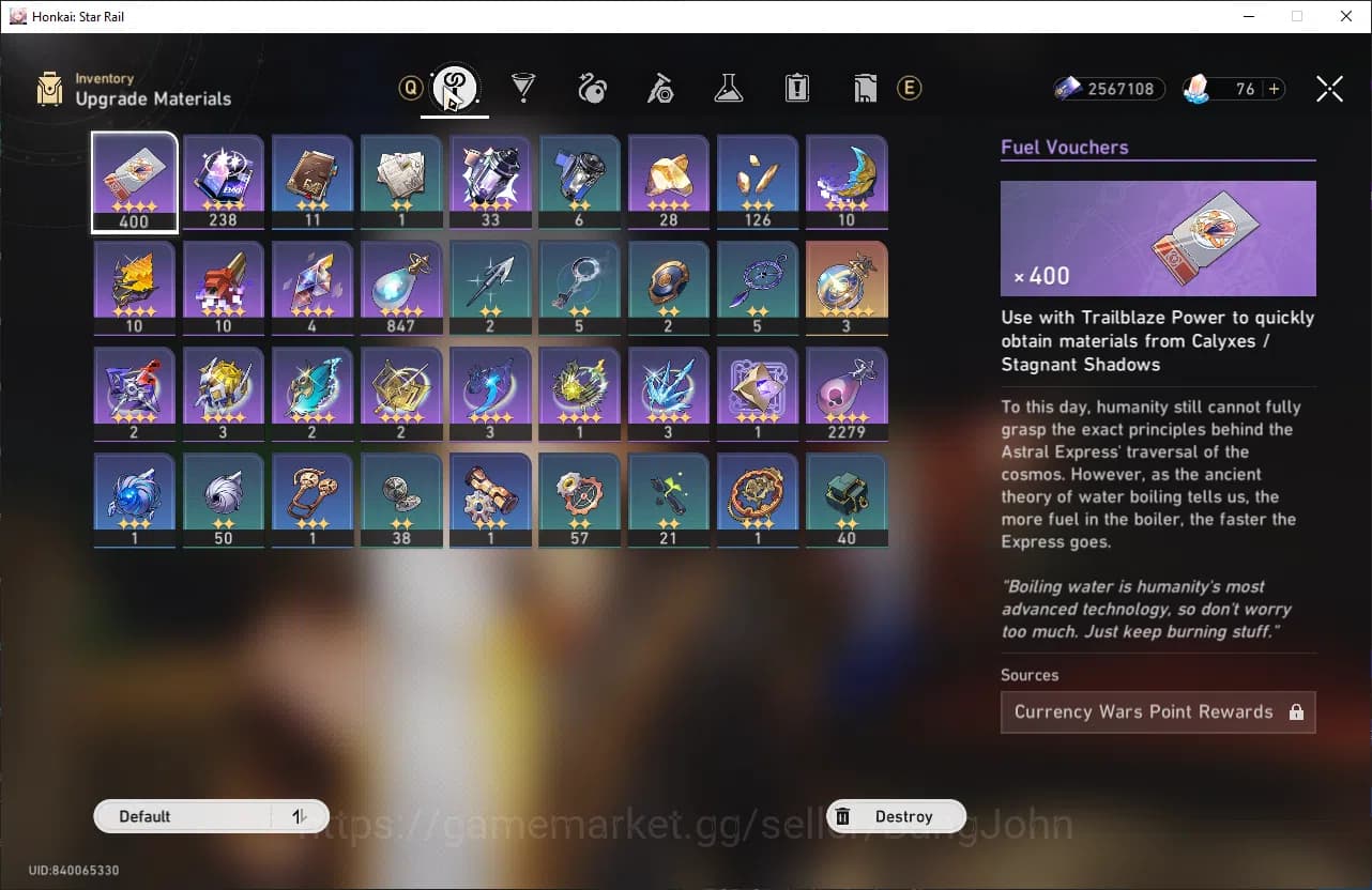 Honkai Star Rail Accounts ASIA | TL 27| 5 limit| Saprxie, Sparkle, DanHEng P image 5