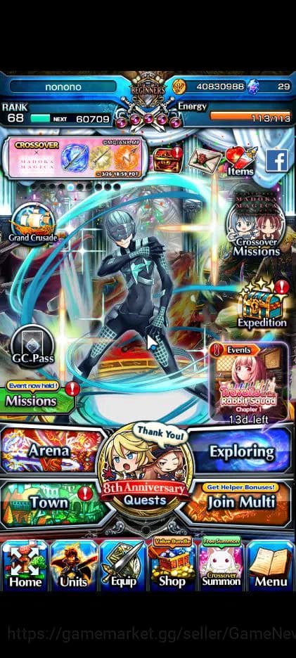 Grand Summoners Accounts Global|Rank 68|12 Ascend|InumutaTW,Summer Miyu,Fen image 1