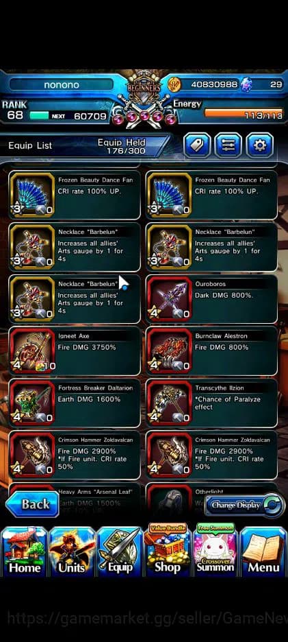 Grand Summoners Accounts Global|Rank 68|12 Ascend|InumutaTW,Summer Miyu,Fen image 10