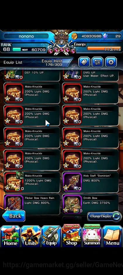 Grand Summoners Accounts Global|Rank 68|12 Ascend|InumutaTW,Summer Miyu,Fen image 11