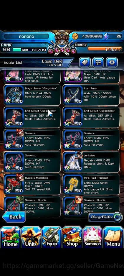 Grand Summoners Accounts Global|Rank 68|12 Ascend|InumutaTW,Summer Miyu,Fen image 17