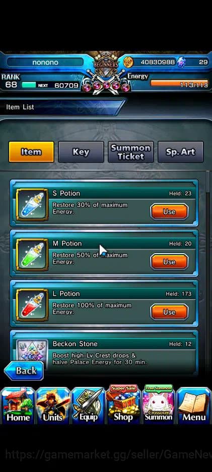 Grand Summoners Accounts Global|Rank 68|12 Ascend|InumutaTW,Summer Miyu,Fen image 2