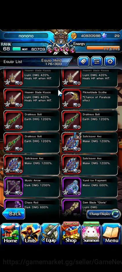 Grand Summoners Accounts Global|Rank 68|12 Ascend|InumutaTW,Summer Miyu,Fen image 7