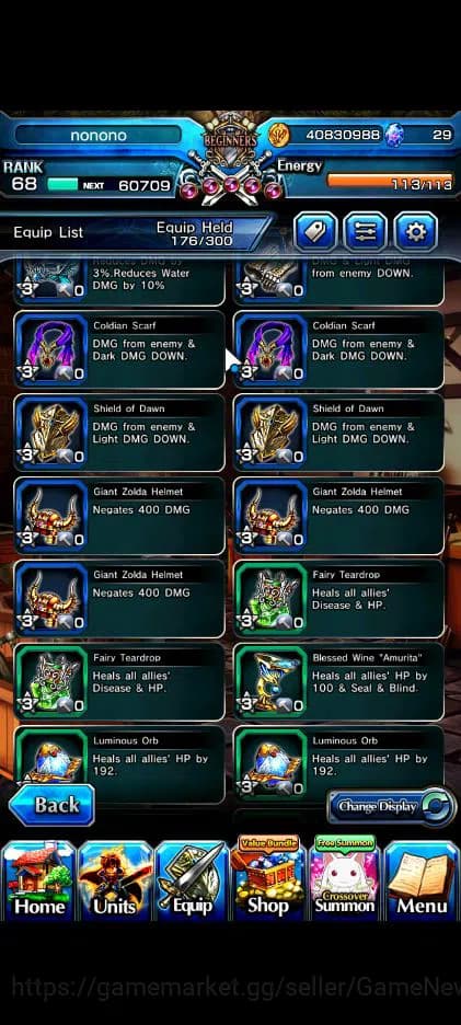 Grand Summoners Accounts Global|Rank 68|12 Ascend|InumutaTW,Summer Miyu,Fen image 8