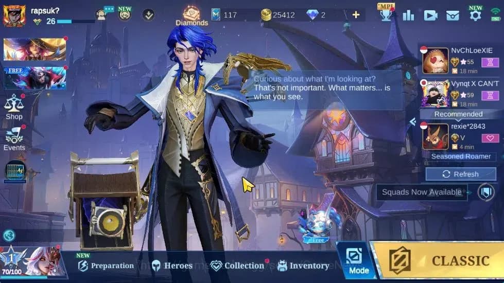 Mobile Legends: Bang Bang Accounts Hero 61|Skin 76|High Immo 100|LB Granger,Fanny[Val image 1