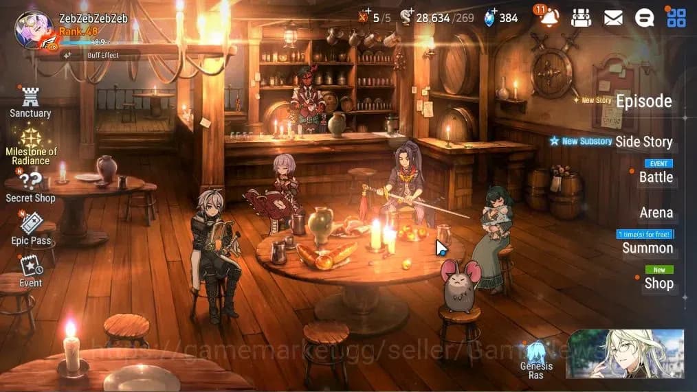 Epic Seven Accounts Asia Unverif|7 ML(Empyrean Ilynav,Spectr Tenebria, image 1