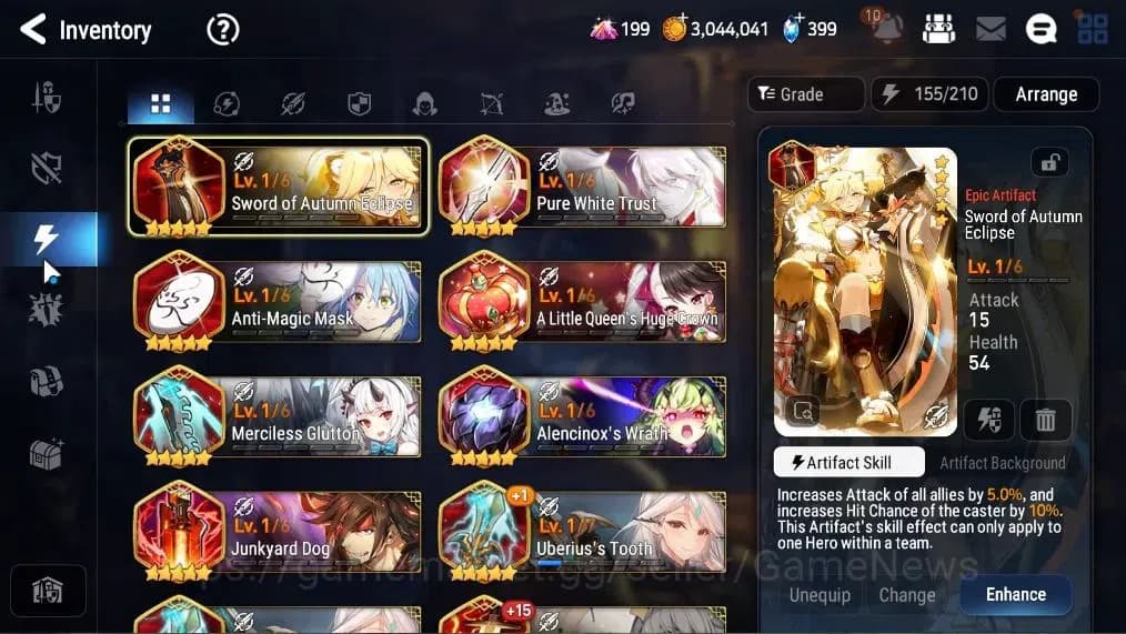 Epic Seven Accounts Asia Unverif|7 ML(Empyrean Ilynav,Spectr Tenebria, image 16