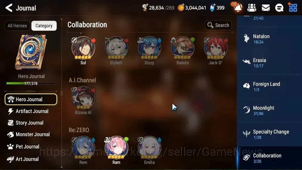 Epic Seven Accounts Asia Unverif|7 ML(Empyrean Ilynav,Spectr Tenebria, image 5