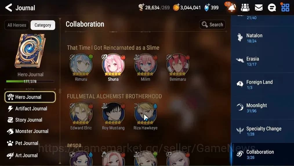 Epic Seven Accounts Asia Unverif|7 ML(Empyrean Ilynav,Spectr Tenebria, image 6