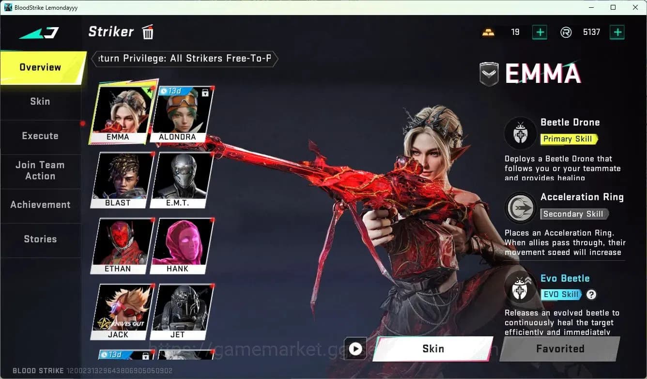 Blood Strike Accounts ASIA | 1 Collab Skins | 1 Limited Skins | 9 Legend image 6