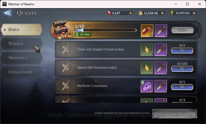 Watcher of Realms Accounts Global 60xx|Power 600k 2 Lord(Morrigan Laya)|4k Di image 1