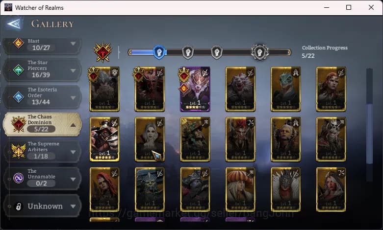 Watcher of Realms Accounts Global 60xx|Power 600k 2 Lord(Morrigan Laya)|4k Di image 12