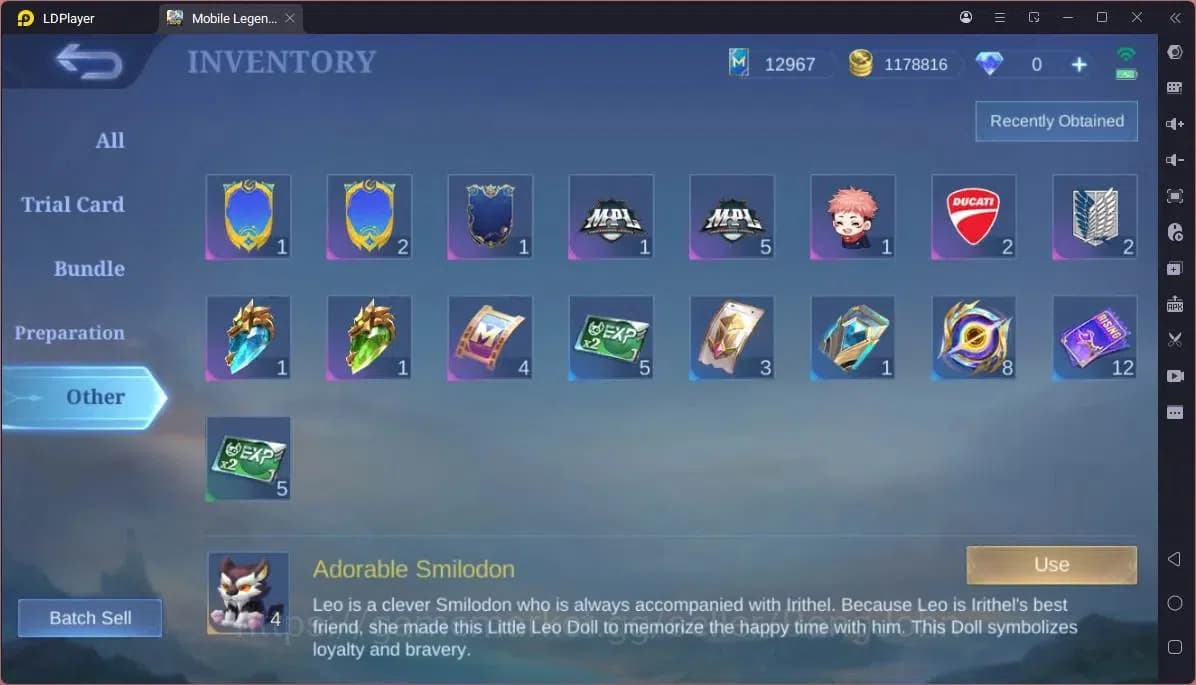 Mobile Legends: Bang Bang Accounts GLOBAL Hero 132 Skin 476|Legend Gusion,Lunox|JJK X image 9
