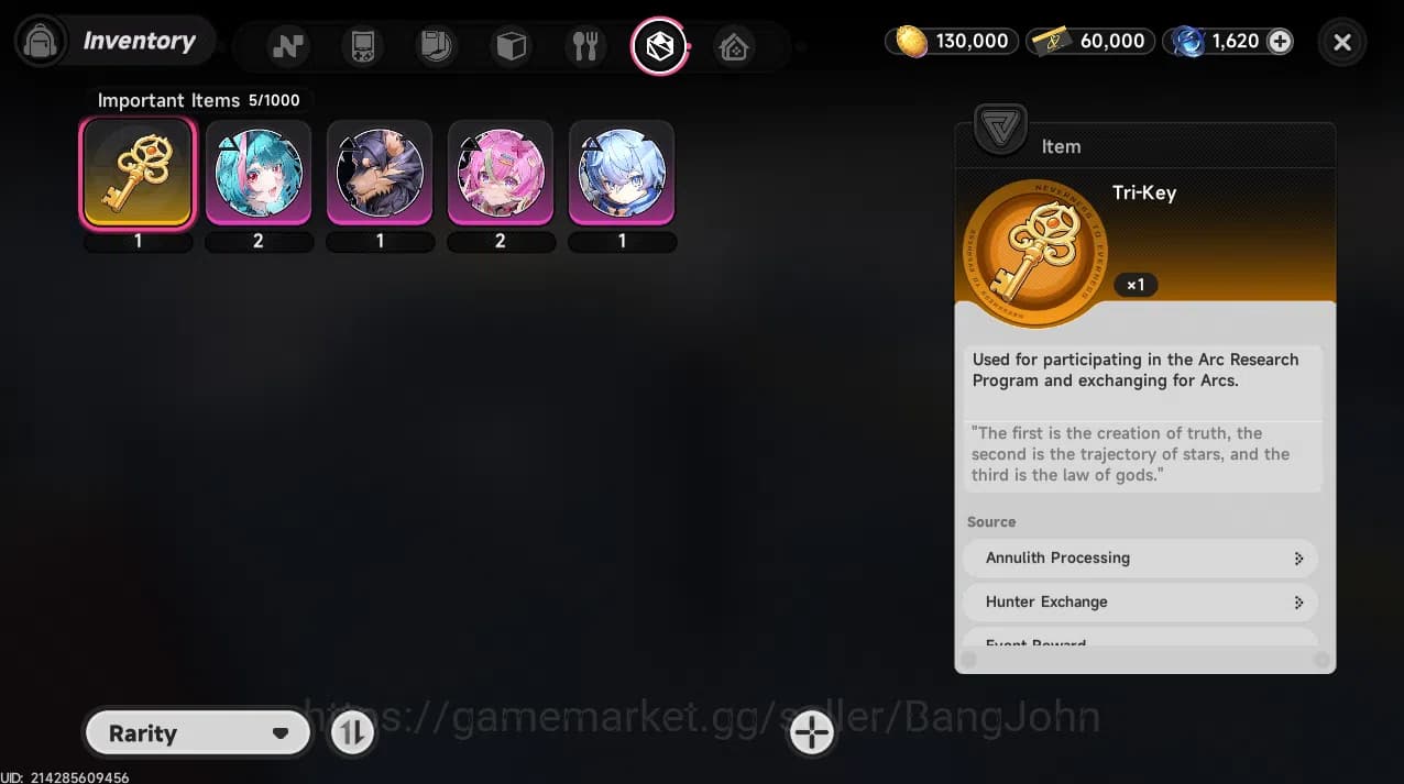 Neverness to Everness Accounts SEA| Starter Lvl 3 | 1 S Nanally + 4A Char|MC Male image 3