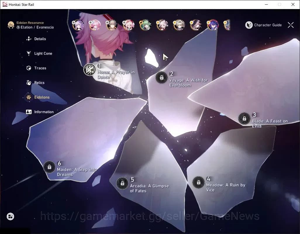 Honkai Star Rail Accounts Asia|TL 70|4 Prem Team|19 Limited|[Acheron,Castori image 8